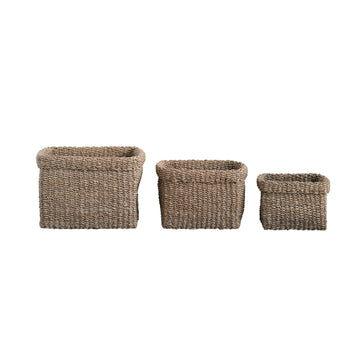 Square Woven Seagrass Basket