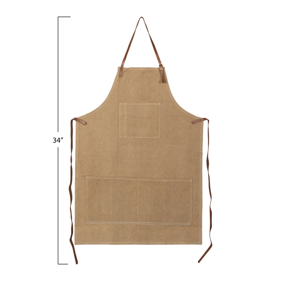 Canvas and Leather Apron