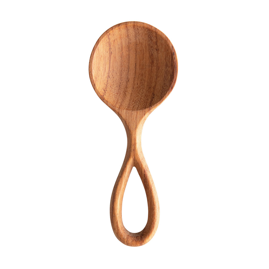Wooden Spoon with Big Loop Handle