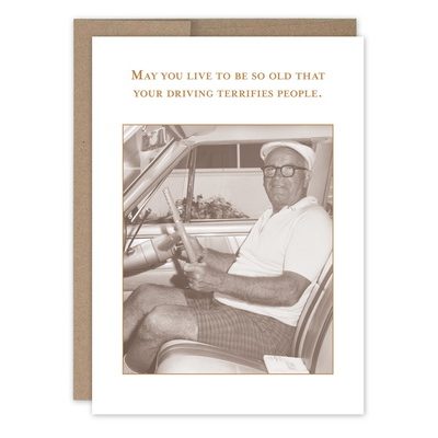 Driving Birthday Card