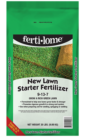 Fertilome New Lawn Starter Fertilizer 9-13-7 20 lb