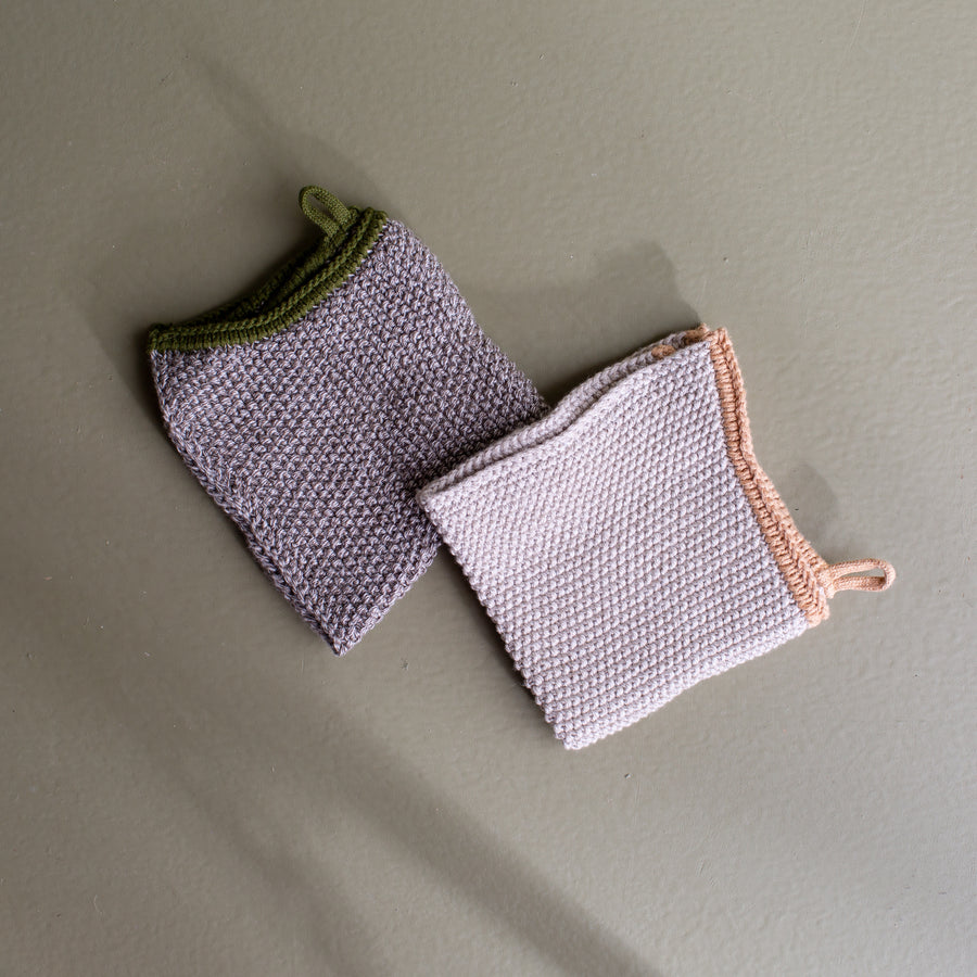 Cotton Knit Dish Cloth Set
