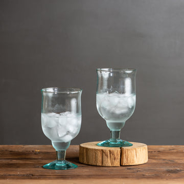 Large Recycled Water Goblet