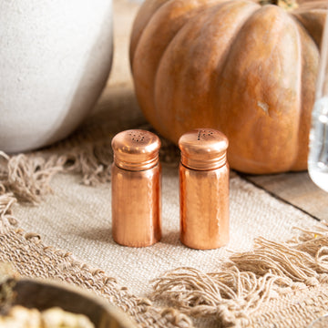 Copper Salt and Pepper Shakers Set