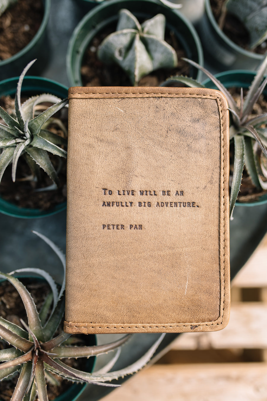 Leather Passport Cover Peter Pan