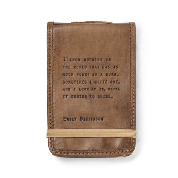 Mini Emily Dickinson Leather Journal