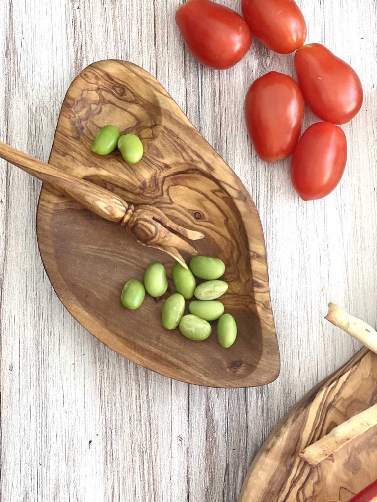 Olive Wood Bowl and Pick