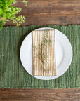 Olive Placemat With Tassels