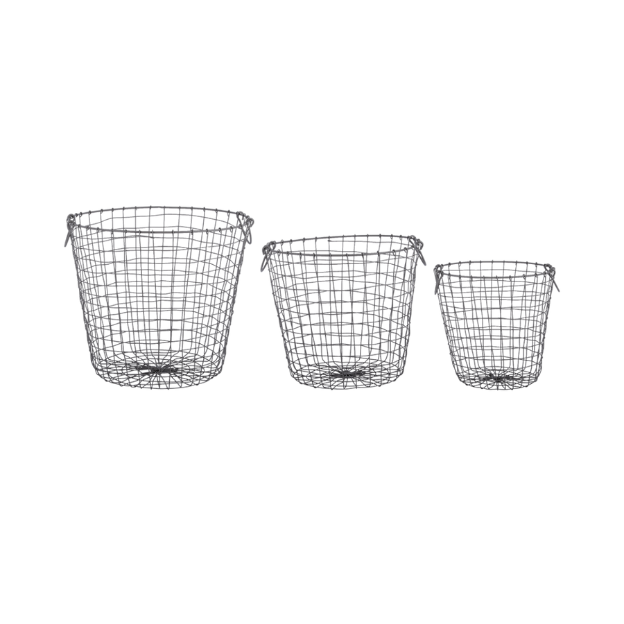 Round Wire Basket With Handle