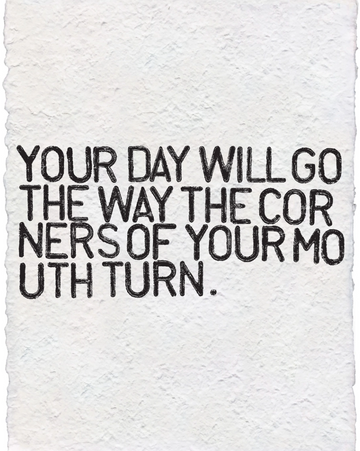 Your Day Will Go Handmade Paper Print