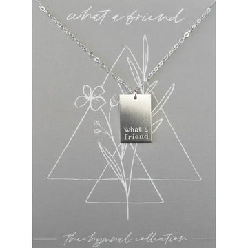 What a Friend Necklace Sterling Silver