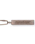 Wood Quote Keychain