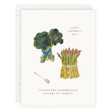 Eat Your Veggies Mother's Day Card