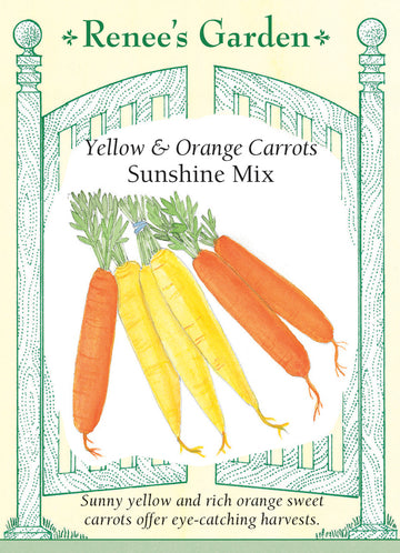 Carrot Sunshine Orange and Yellow Mix Seeds
