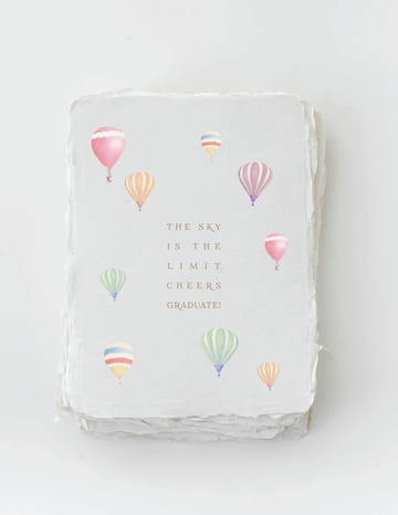 "Sky Is The Limit. Cheers Graduate" Graduation Greeting Card