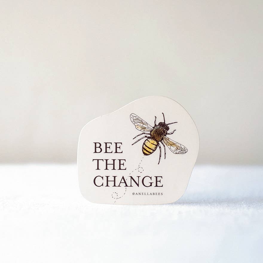 Bee the Change Spring Sticker