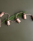 Hanging Metal Bells with Wood Beads
