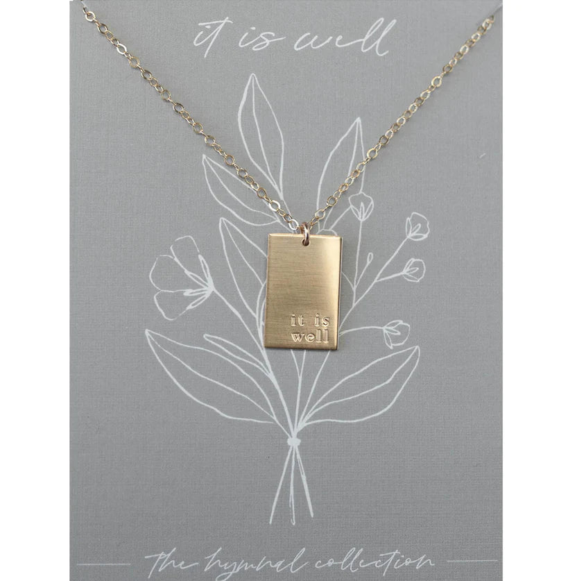 It Is Well Necklace 14K Gold Fill