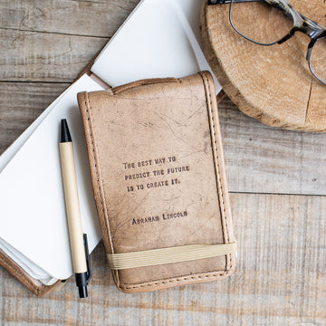 Mini Abraham Lincoln Leather Journal