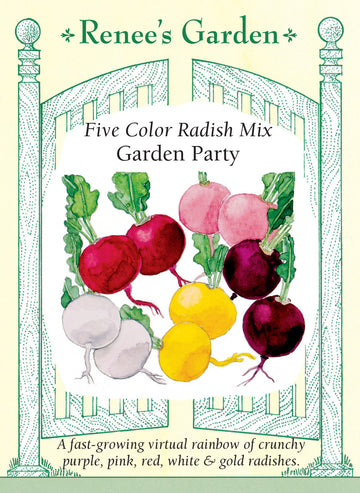 Radish Five Color Garden Party Seeds