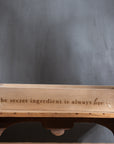 Small Engraved Wooden Tray With Handles